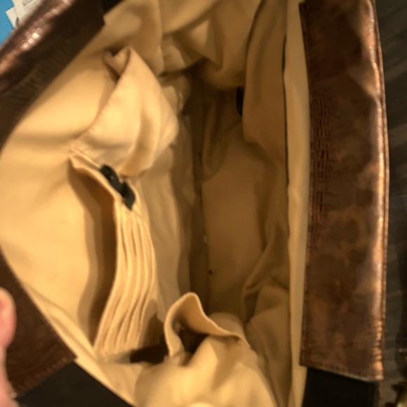 Miche Brown Faux Snakeskin Purse - Picture 8 of 9